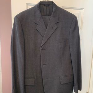 Mens 2 piece Kenneth Cole Charcoal Gray 42R 32x32